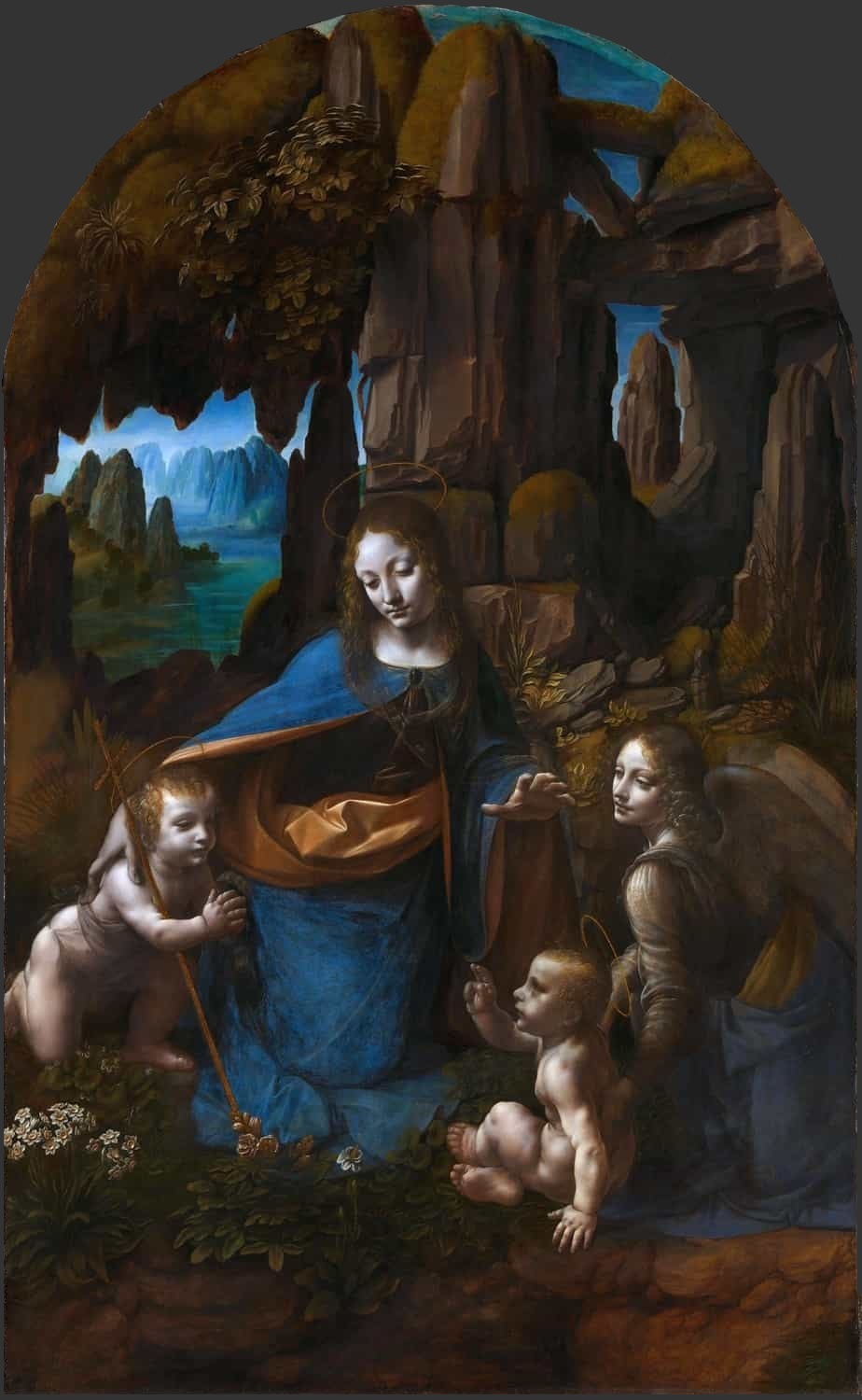 《岩窟の聖母》  レオナルド・ダ・ヴィンチ 【1491-1508年頃】